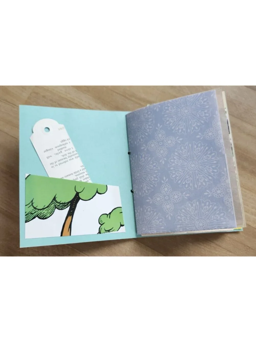Happy Thoughts Junk Journal Handmade 60 pages